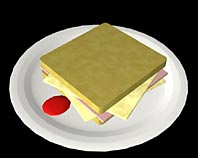 Schinken Käse Toast Simulation