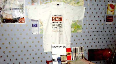 multi.trudi interior with T-Shirt: I worked for SAP and all I got is this lousy shirt...