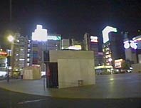 night view of cabins in Akihabara