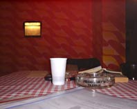 Tisch und Material