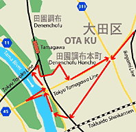 Tamagawa near Denenchofu