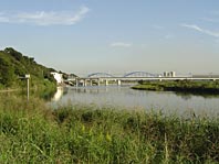 Tama river near Tamagawaen station