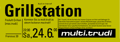 Flyer Kunstraum multi.trudi Grillstation