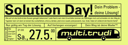 Flyer Kunstraum multi.trudi Solution Day