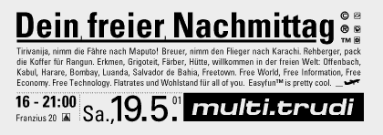 Flyer Trudi Freier Nachmittag