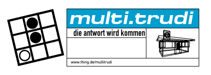 Flyer Trudi Eroeffnung