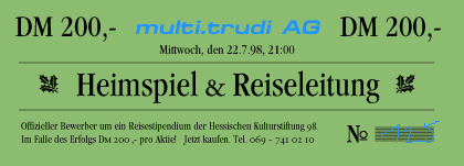 Flyer Trudi Heimspiel