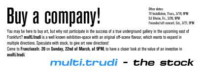 Flyer Trudi Buy a company!